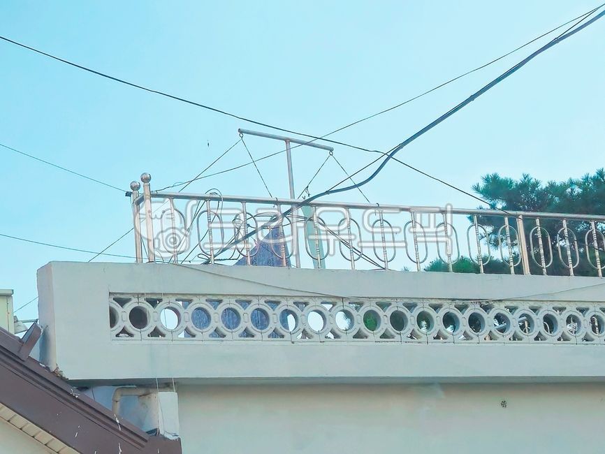 handrail, railing, Handrail, house, rooftop - Authentic Korean Stock ...