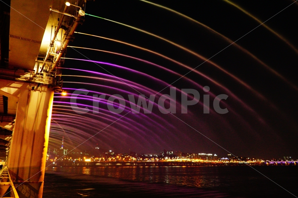 한강,분수,반포대교,무지개분수,다리,도시,풍경,city,landscape,야경,밤,nightscape,night,lighting,조명,light,빛