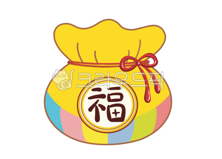 luck,koreanculture,bag,yellowluckybag,Korean traditional lucky bag,Chinese character clothing,theocracy,traditionalaccessory,three times,newyear,koreantradition,new year illustration,Lucky bag illustration,yellow lucky bag,tradition,new year,Holiday illus