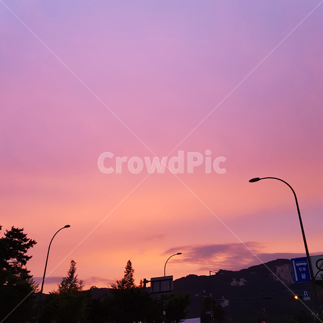 하늘,sky,보라,purple,주황,orange,노을,sunset,야경,밤,풍경,nightscape,night,landscape