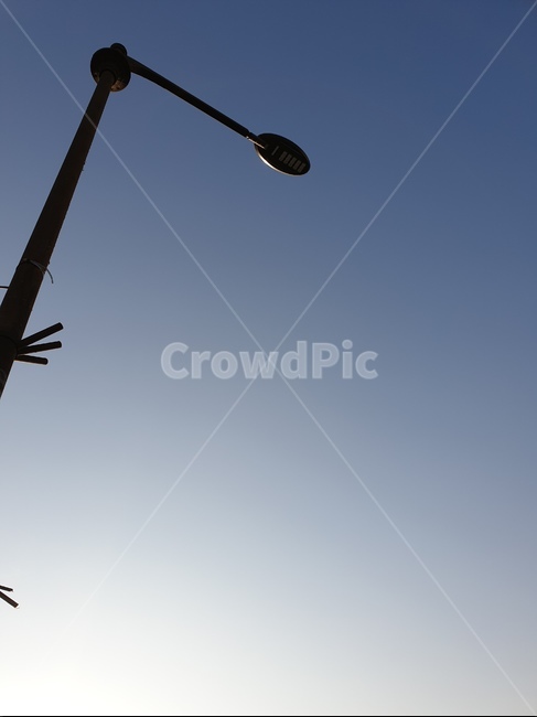 가로등,하늘,sky,역광,창공