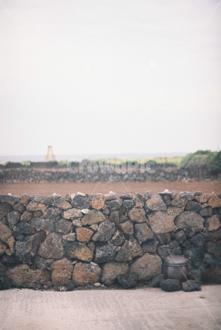 제주도,돌담,wall,벽,항아리