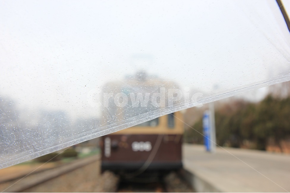 기차,Train,Rain,Umbrella,봄비,우산,비오는날,스냅사진,풍경,Natural,비,비오는날,rain,rainy,교통,교통수단,traffic,transportation