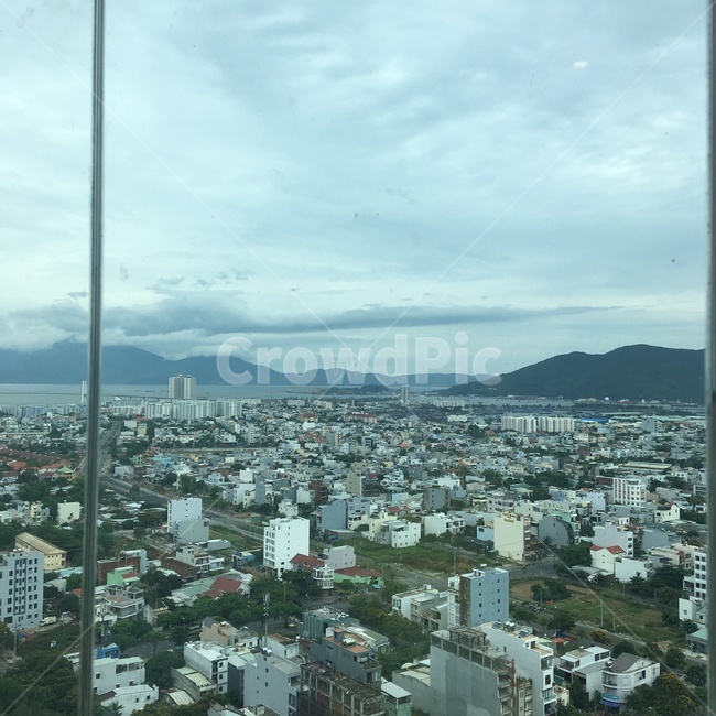 경치,고층,풍경,구름,다낭,베트남