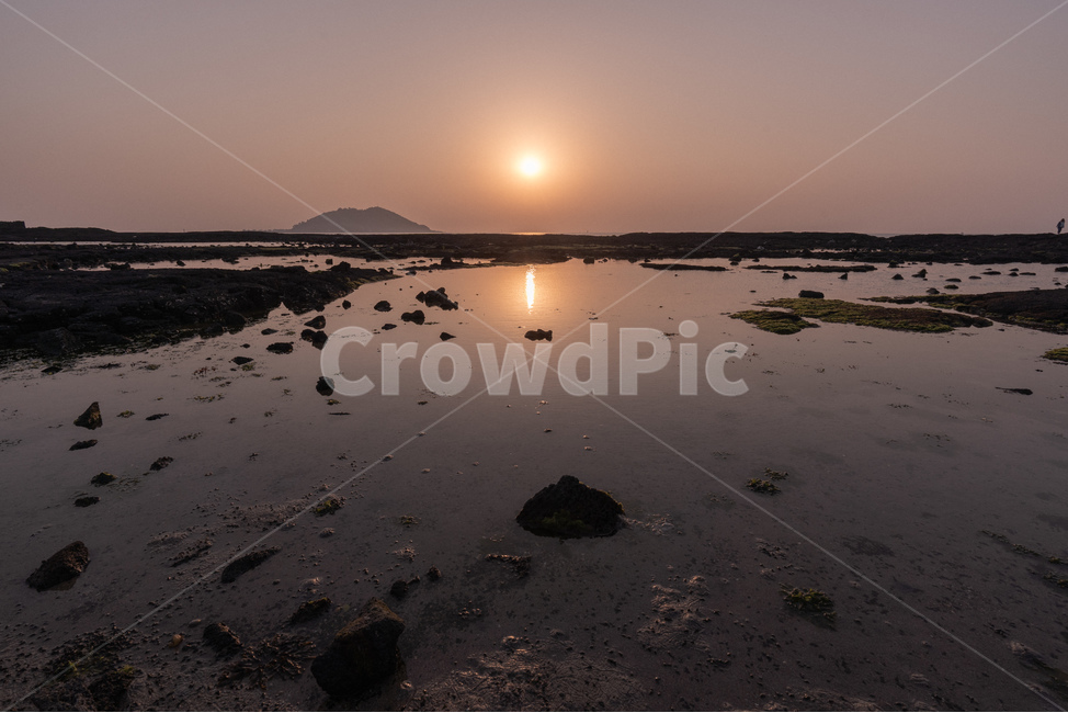 바다,일몰,sunset,노을,윤슬,sea,자연,풍경,nature,landscape,비양도,협재해수욕장,제주도,jeju