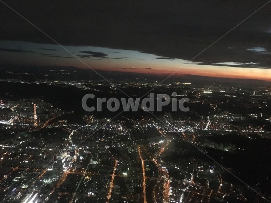 무지개,하늘,불빛,제주도,풍경,야경,밤,풍경,nightscape,night,landscape,도시,city,nature,자연,outdoors,옥외,경치,scenery,aerial view,조감도