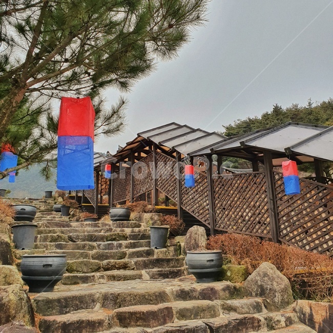 남원,혼불,혼불문학관,청사초롱,계단,옛날,나무