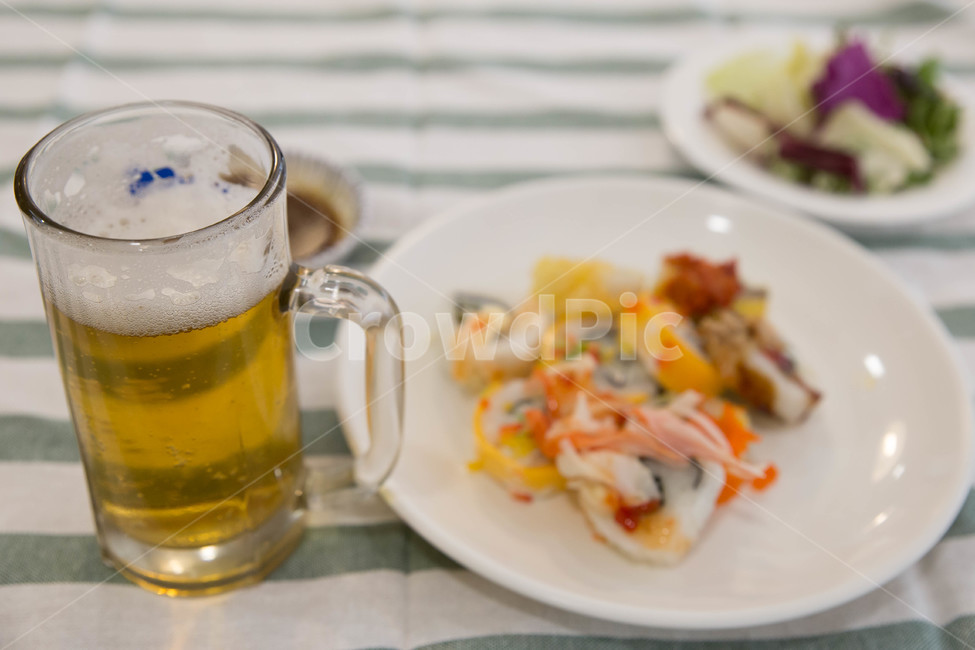 부페,음식,샐러드,맥주유리,맥주,beer,beerglass,glass