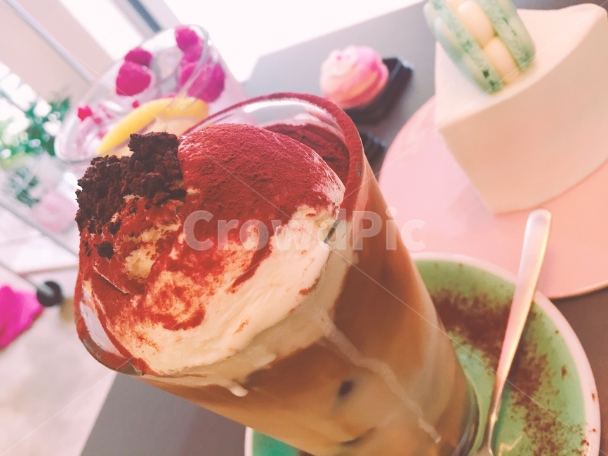 파르페,케잌,카페,달콤,시나몬