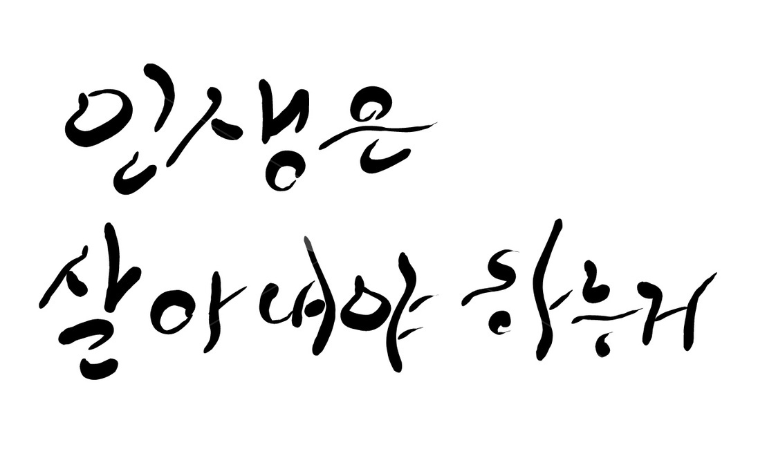 캘리그라피,손글씨,삶,인생,글귀