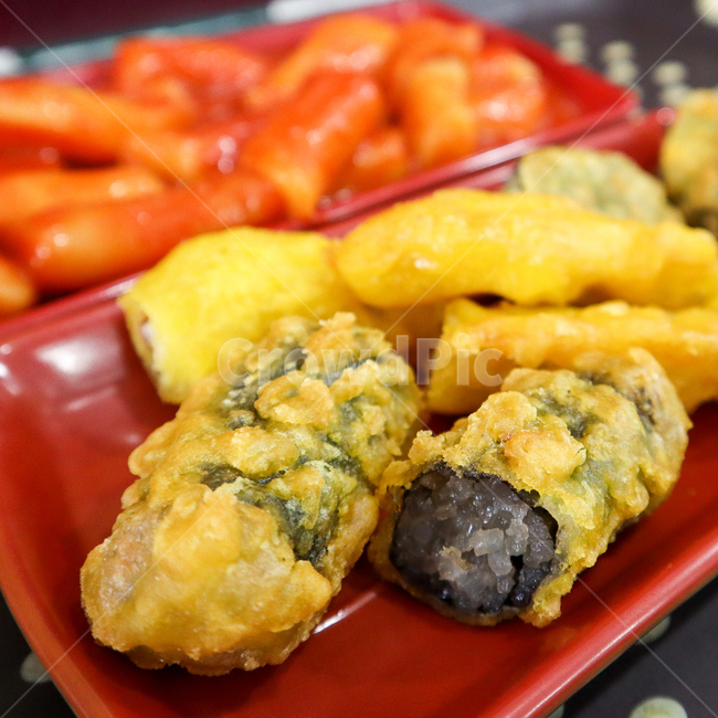 떡볶이,김말이,튀김,분식,길거리음식