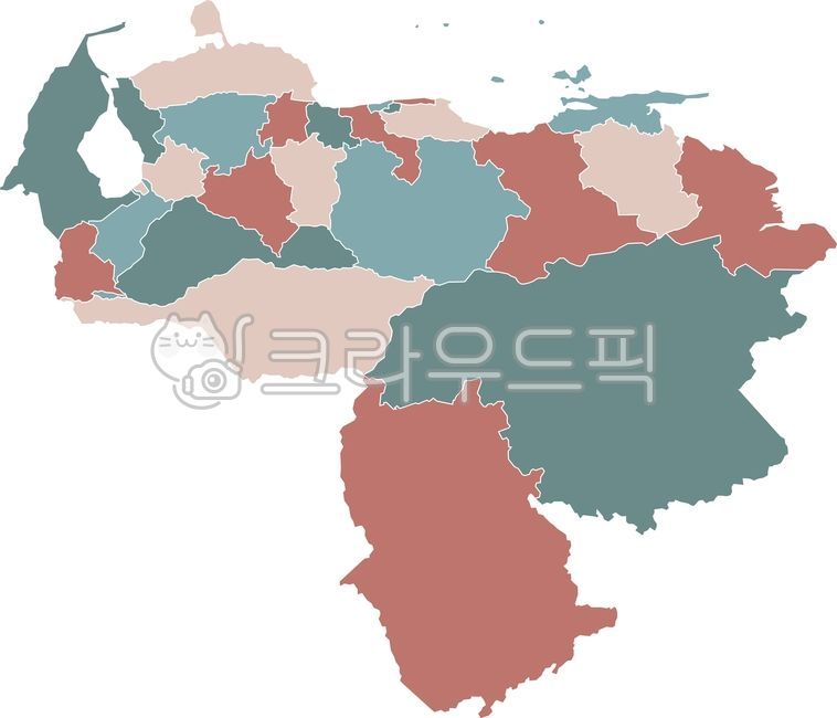 베네수엘라,지형도,행정구역,지도,베네수엘라주요도시,국경선,위성지도,세부지도,정밀지도,고용량,베네수엘라일러스트,국기,배네수엘라