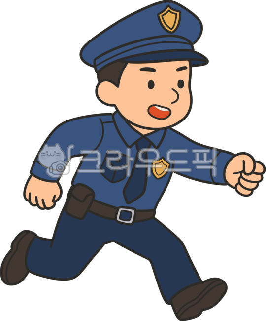 경찰,경찰캐릭터,경찰아저씨,경찰일러스트,제복캐릭터,제복,직업,직업캐릭터,달리는모습,달리는경찰,달리는포즈