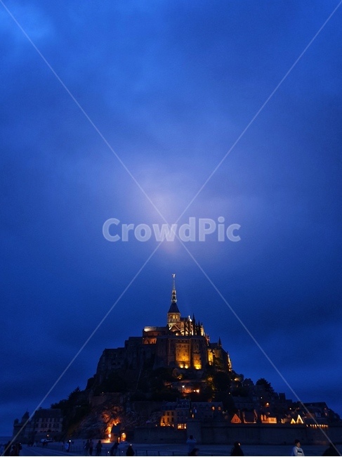 프랑스,파리,몽생미셸,야경,수도원,france,paris,montsaintmichel,nightscene,religioushouse