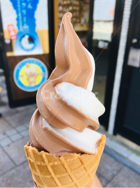 소프트아이스크림,초코반바닐라반,소프트,icecream,choco,소프트콘