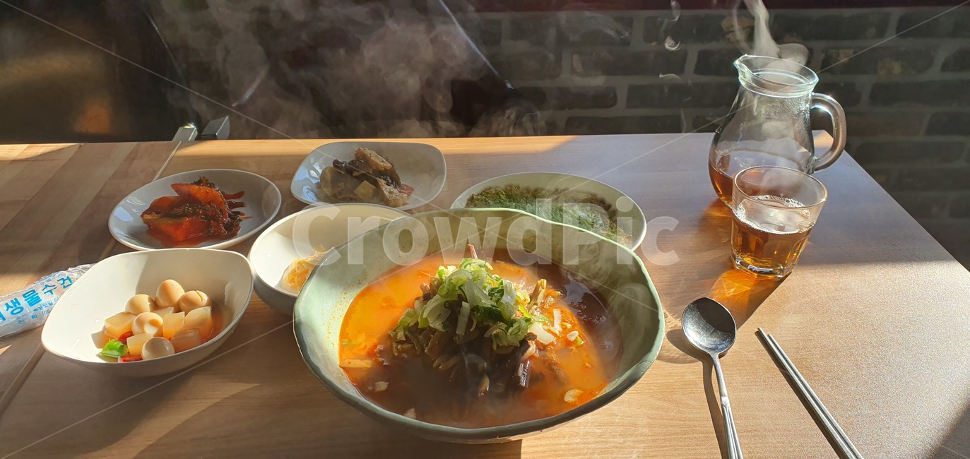 육계장,한식,국물,모락모락,음식,닭계장,요리,한국요리,한국음식