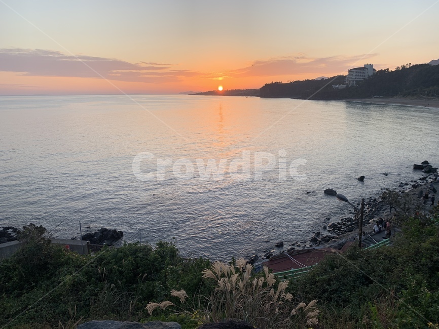 nature,자연,outdoors,옥외,제주,바다,노을,해질녁,석양,잔잔함,제주바다,해,태양