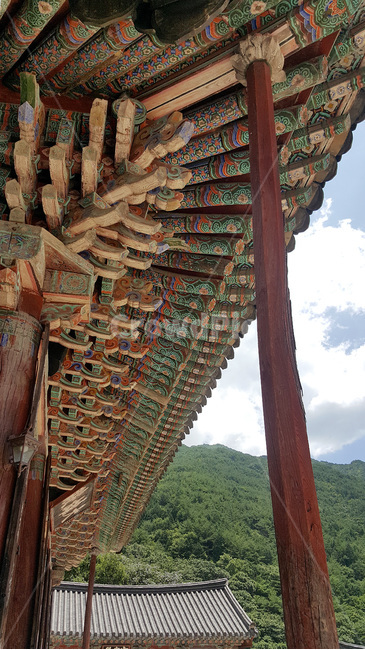 architecture,건축물,building,건물,절,단청,하늘,사원,처마,목조건물,화엄사,천년고찰,구례