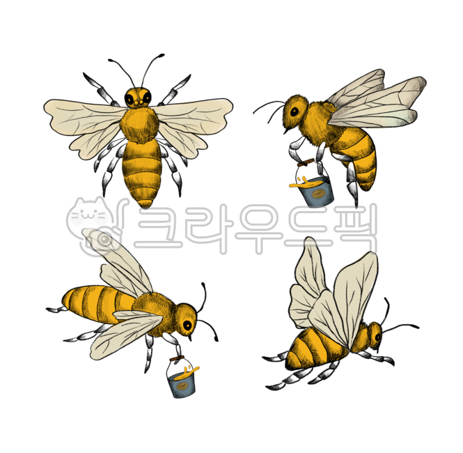 animal,동물,말벌,곤충,bee,벌,꿀벌,삽화,요소,디자인요소,허니,디자인소스,일러스트