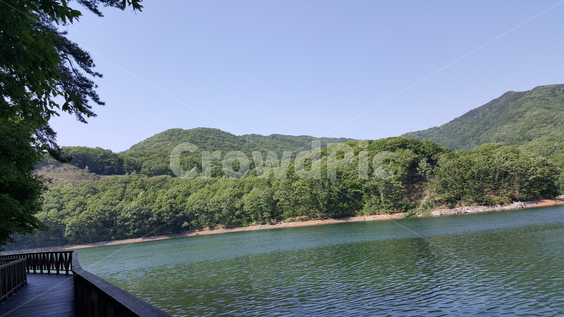 호수,다리,풍경,산,야외,기산리,파주,울타리,나무,국내,자연,풍경,nature,landscape,water,물,outdoors,옥외,reservoir,저수지