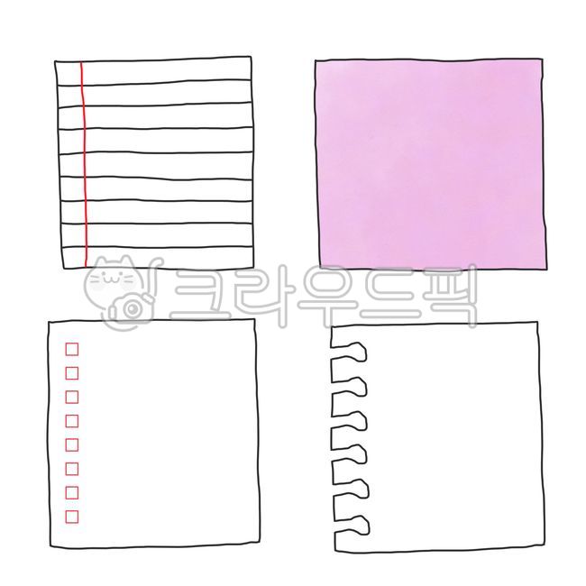 페이지,메모지,일러스트,메모,노트,스티커,다꾸,꾸미기,note,공책,포스트잇