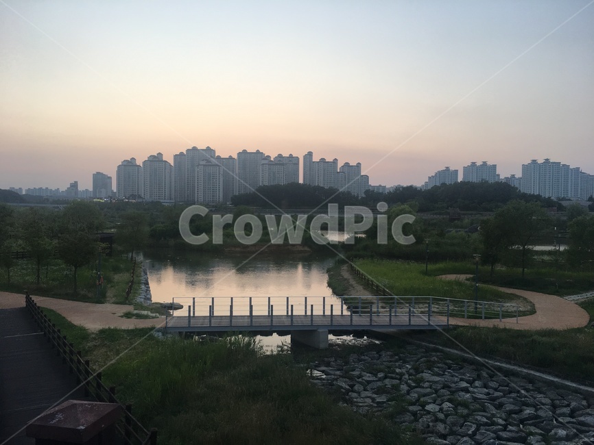 호수공원,노을공원,노을,노을배경,공원,산책로,공원배경,파주,sunrise,park
