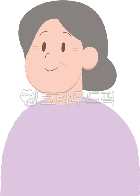 할머니, 할머니일러스트, 할머니프로필, 할머니사진, 나이든여자, 사진,이미지,일러스트,캘리그라피 - hyunyool작가