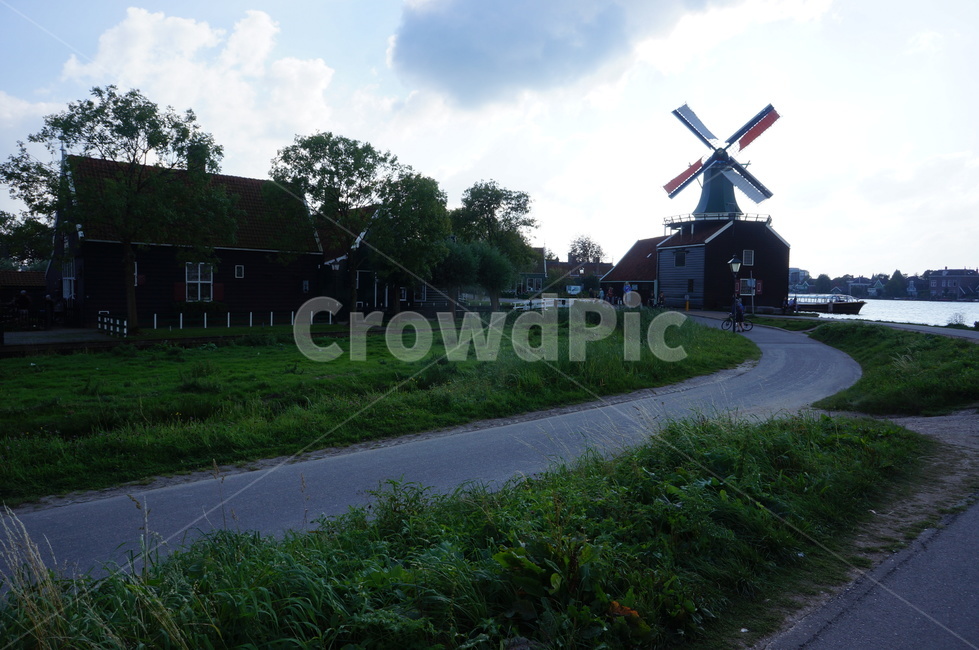 네덜란드,네덜란드풍차,풍차,초록색풍차,windmill