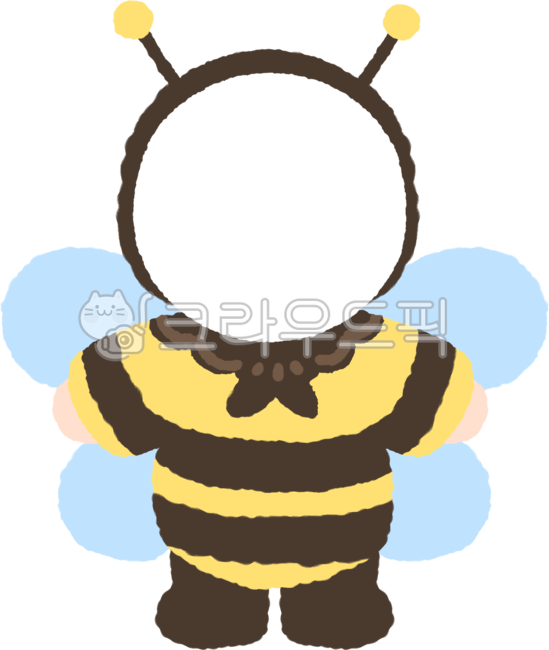 Face composite,composite design,bee,bee,spring,pajamas,costume,kindergarten,daycare