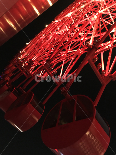 햅파이브관람차,오사카,일본,관람차,야경,밤,빨강,놀이기구,놀이동산,night,playground,red