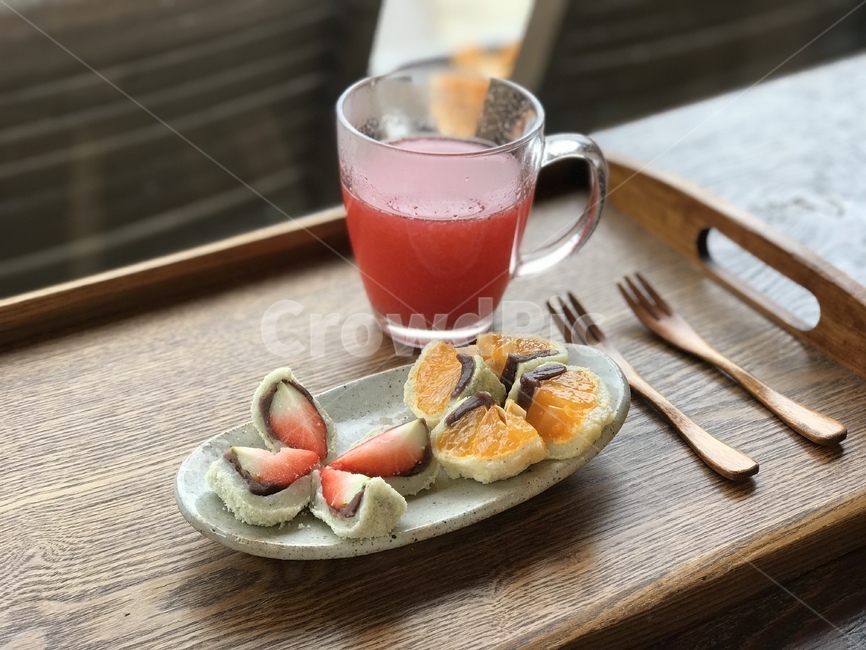 오메기떡,제주도,귤,딸기,차,tea,strawberry,jeju