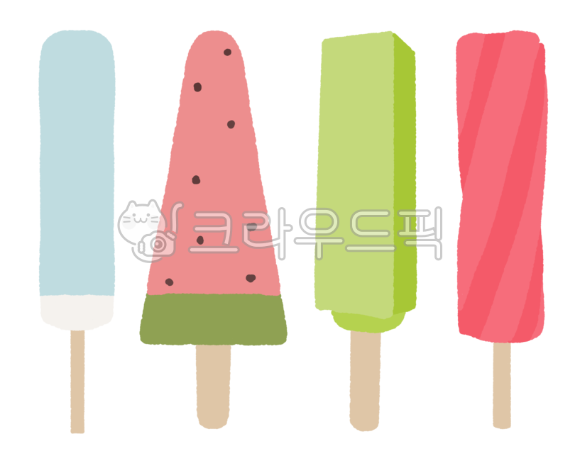 아이스크림,캔디바,수박바,메로나,스크류바,아이스크림바,하드,일러스트,아이스크림일러스트,아이스크림누끼,누끼,아이스크림png,여름,한국아이스크림,손그림
