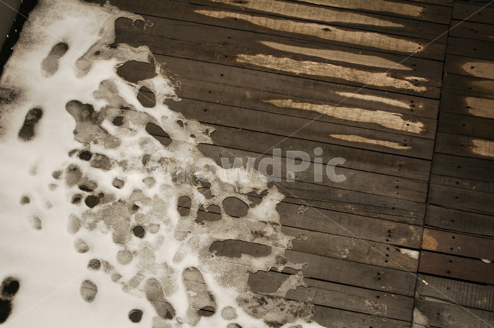 눈,스노우,발자국,나무데크,겨울,얼음,겨울,계절,winter,season
