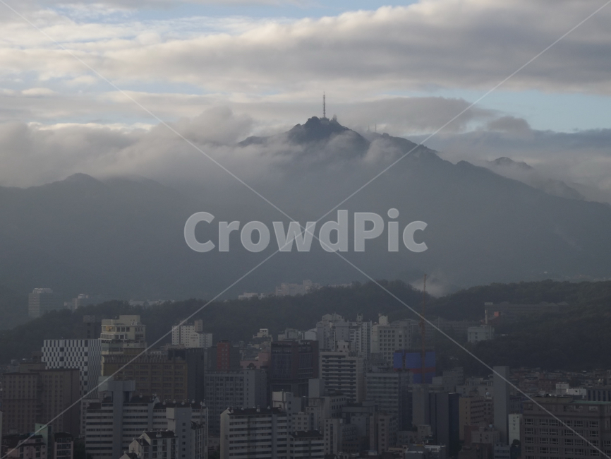 관악산,관악구,서울,nature,연기,fog,안개,구름,연주대,관악산정상,등산,경치,풍경,통신기지,레이다기지