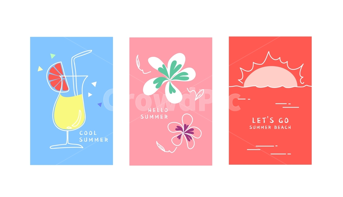 음료수,꽃,하와이안플라워,태양,해,여름,배너,카드,이벤트,표지,여름,계절,summer,season,그래픽,일러스트레이션,graphic,illustration