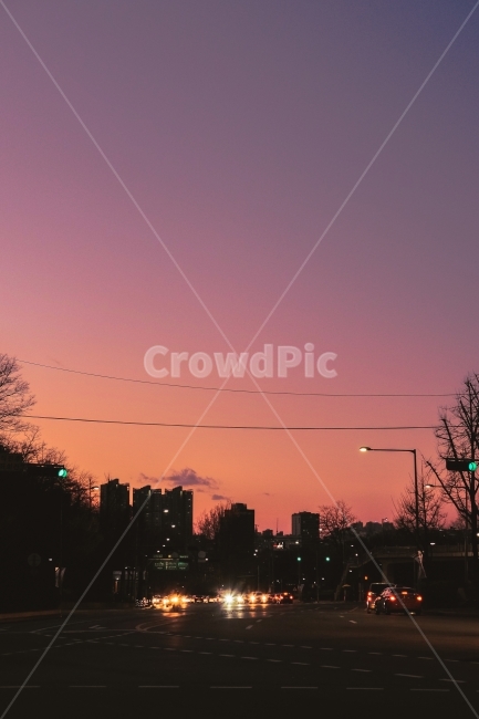 이태원,풍경,노을,해질녘,야경,도시,풍경,city,landscape,한국도시풍경,한국도시경관,korea cityscape,교통,교통수단,traffic,transportation,nature,자연,outdoors,옥외