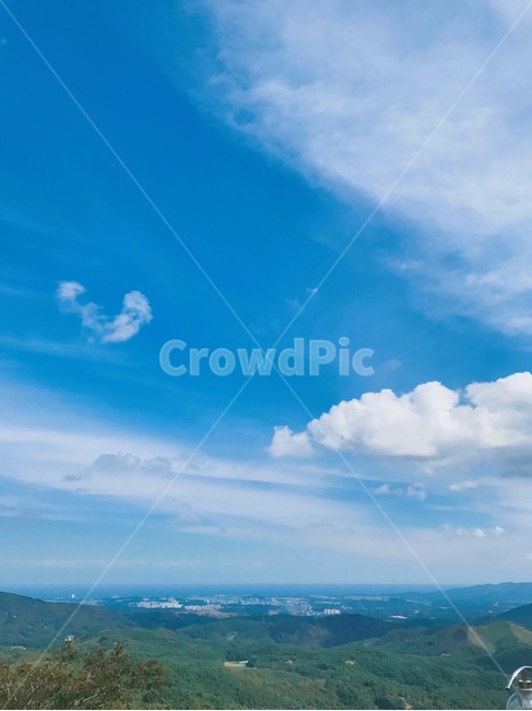 하늘,구름,산,풍경,자연,자연,풍경,nature,landscape,outdoors,옥외,azure sky,푸른 하늘,sky