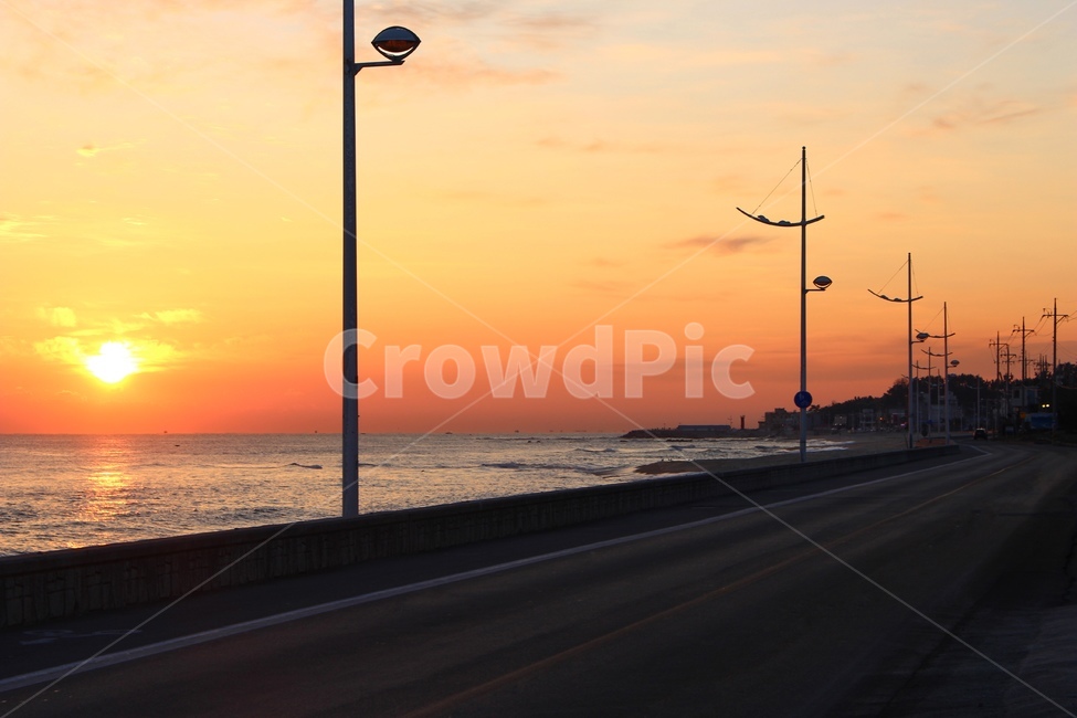일출,일몰,도로,바다,해안도로,하늘,해안선,자연,풍경,nature,landscape,한국자연풍경,한국자연경관,korea nature landscape