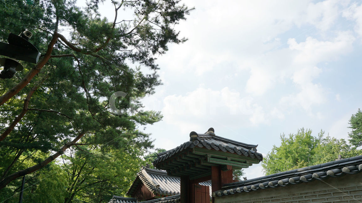 하늘,나무,구름,좋은날씨,풍경,한옥