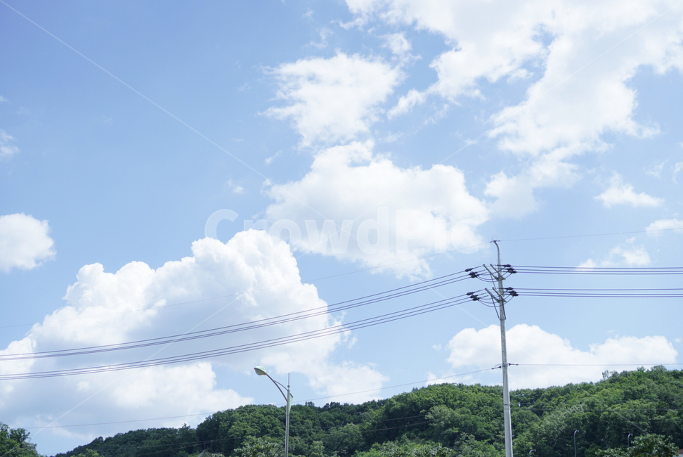 하늘,전선,산,구름,맑은,배경,자연,풍경,하루,sky,summer,mountain,daily,landscape