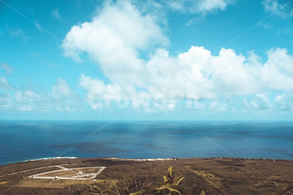하늘,구름,대지,화이트,흰색,파란색,푸른색,cloud,sea,ground,색감,색,이국적,수평선,하늘색,자연,nature,blue,원근감,색채,자연,풍경,nature,landscape,outdoors,옥외,scenery