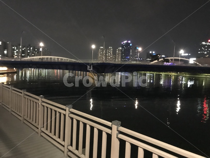 해운대,수영강,부산,부산야경,해운대야경,야경,밤,풍경,nightscape,night,landscape,도시,city,한국도시풍경,한국도시경관,korea cityscape,railing,난간,handrail,banister