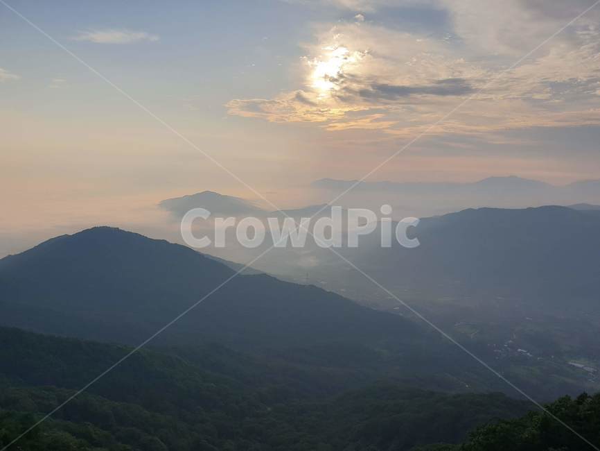 자연,산맥,nature,산,mountain,구름,일출