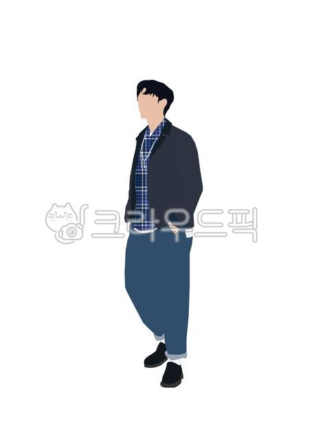 사람소스, 일러스트레이터, 일러스트레이션, 사람, 서있는사람, 사진,이미지,일러스트,캘리그라피 - peoplepeople작가