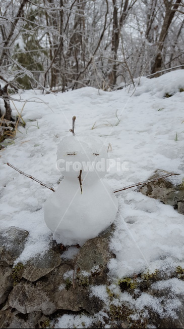 눈사람,눈,겨울,산,나무