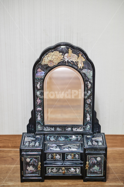 수제,자개장,화장대,미니,가구,자개,예술,예술품,빈티지,vintage,나전칠기