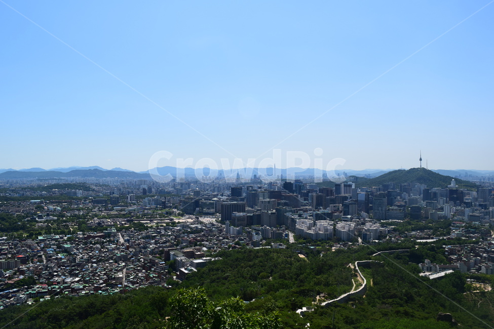 서울,풍경,산,숲,도시,전경