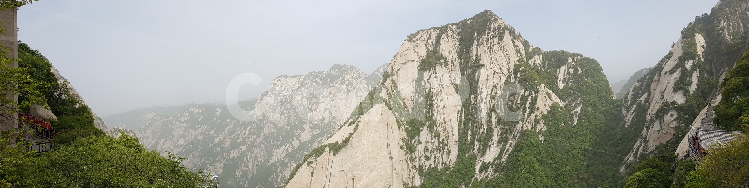 중국,시안,서안,화산,북봉,케이블카