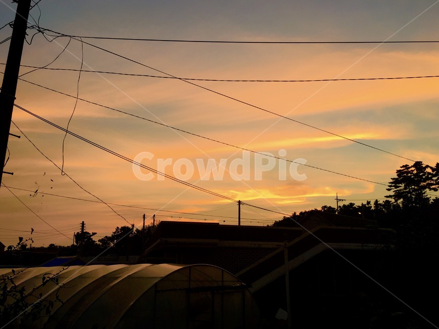 시골,노을,매직아워,하늘,일몰,sunset,counrtyside,sky,magichour,자연,풍경,nature,landscape