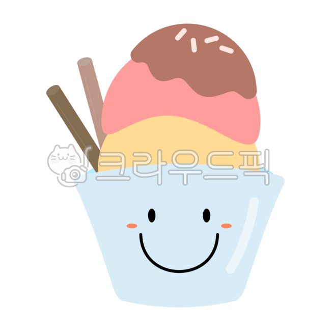 Ice cream,snack,summer snack,summer,dessert,chocolate ice cream,shaved ice,cup ice cream,ice cream cup,bowl,cup,glass cup,glass,spoon,spoon,teaspoon,snack,stick snack,pepero,smiling face,smiling expression,ice cream character,ice cre